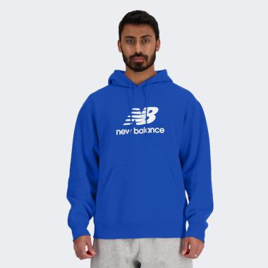 New Balance Синя чоловіча кофта  Hoodie NB Stacked Logo nblMT41501BUL - зображення 1