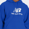 New Balance Синя чоловіча кофта  Hoodie NB Stacked Logo nblMT41501BUL - зображення 4