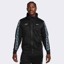   Nike Чорна чоловіча кофта  M NSW REPEAT SW PK FZ HOODY DX2025-011