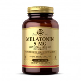   Solgar Мелатонин, Melatonin, 5 мг, 120 жевательных таблеток (36313060)