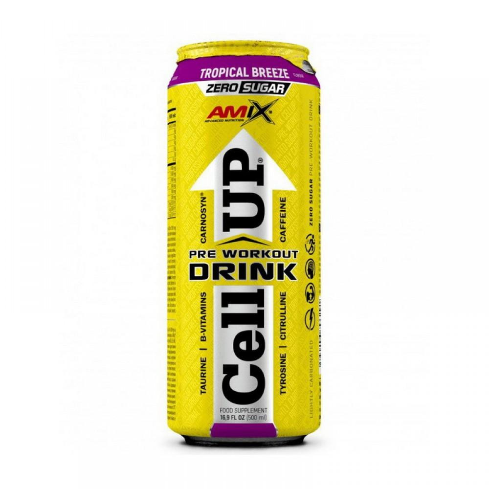 Amix CellUp Pre-Workout Drink 500 ml / Tropical Breeze - зображення 1