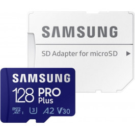   Samsung 128 GB microSDXC UHS-I U3 V30 A2 PRO Plus (2021) MB-MD128KA