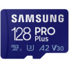 Samsung 128 GB microSDXC Pro Plus UHS-I U3 V30 A2 Class 10 + SD-adapter (MB-MD128SA) - зображення 3