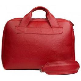   BlankNote Шкіряна ділова сумка Attache Briefcase червоний флотар The Wings TW-Attache-Bri-red-flo