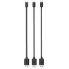 TIMSTOOL USB to Micro USB 0.21m 3pcs Black (DC21-MU-BL) - зображення 1