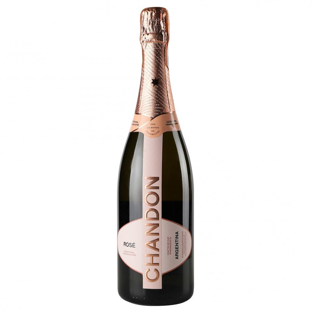 Chandon Вино ігристе  Rose рожеве сухе, 0,75 л (7790975001340) - зображення 1