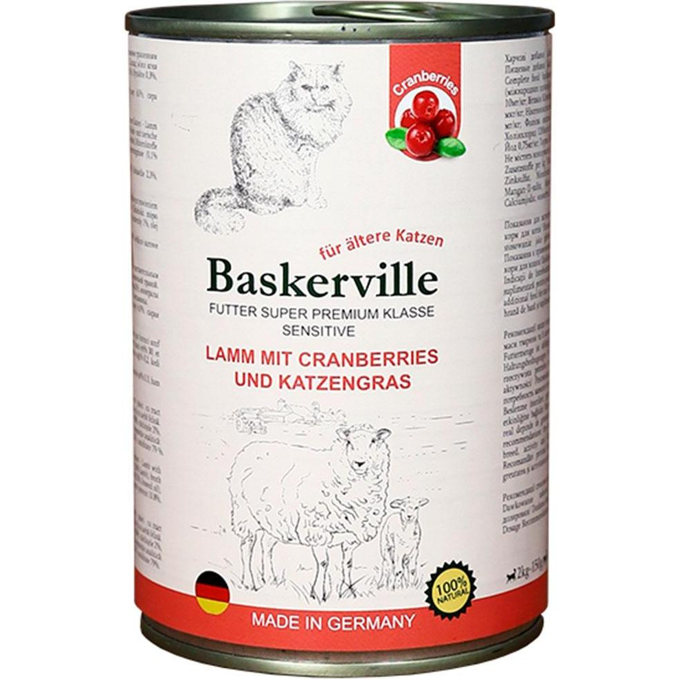 Baskerville Ягненок с клюквой и кошачьей мятой 400 г (21555) - зображення 1