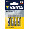 Varta AA bat Carbon-Zinc 4шт SUPERLIFE (02006101414) - зображення 2