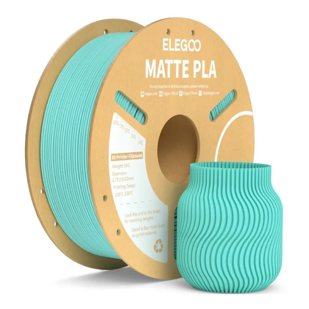 ELEGOO PLA Filament (пластик) для 3D принтера  матовий 1кг, 1.75мм, бірюзовий (50.203.0254) - зображення 1