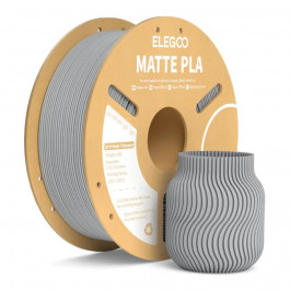   ELEGOO PLA Filament (пластик) для 3D принтера  матовий 1кг, 1.75мм, сірий (50.203.0256)