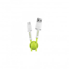   Pixus USB 2.0 AM to Type-C 1.0m Soft white/lime (4897058531169)