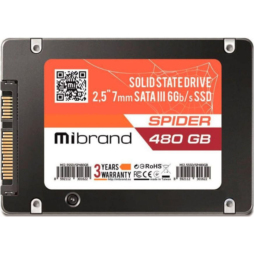 Mibrand Spider 480 GB (MI2.5SSD/SP480GB) - зображення 1