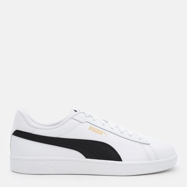 PUMA Чоловічі кеди низькі  Smash 3.0 L 39098711 42 (8UK) 27 см  White- Black- Gold (4065454988973) - зображення 1