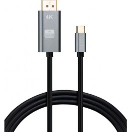   Vinga USB Type-C to DisplayPort v1.2 1.5m Black (VCPVCCD1215)