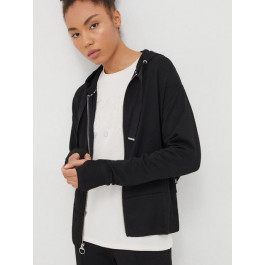   DKNY Толстовка на блискавці з капюшоном жіноча  Full Zip Greenwich H DP3J9299-BLK L Чорна (755404774872)