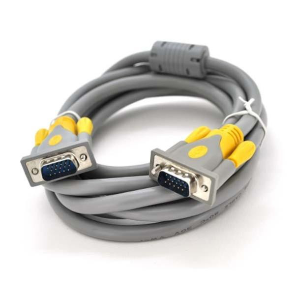 Merlion VGA-VGA 30m Gray/Yellow (YT-VGA(M)/(M)3+6GR-30m/16192) - зображення 1