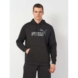   PUMA Худі чоловіче  Ess+ Camo Hoodie 68323401 S Чорне (4067981350001)