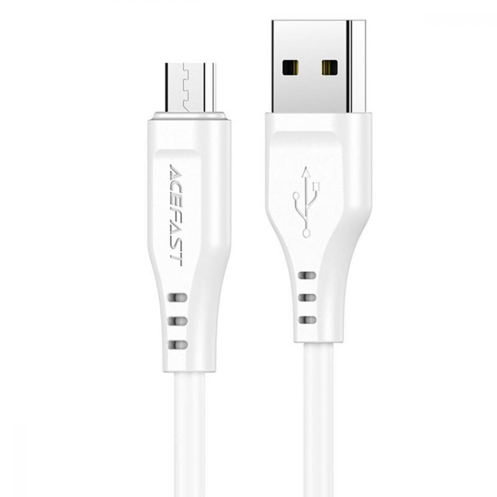 Acefast C3-09 USB-A to Micro-USB 1.2m White (AFC3-09W) - зображення 1