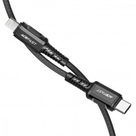   Acefast C1-01 USB-C to Lightning 1.2m Black (AFC1-01B)