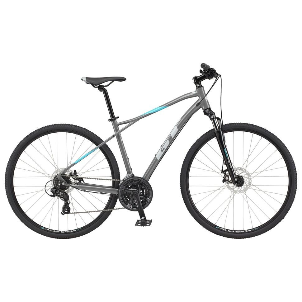 GT Bicycles Transeo Comp 28" 2023 / рама 47см gloss wet cement w/battleship gray&aqua - зображення 1