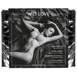   Fetish Tentation Простирадло з вінілу  Wet Love Black 220x200 см (SO8286)