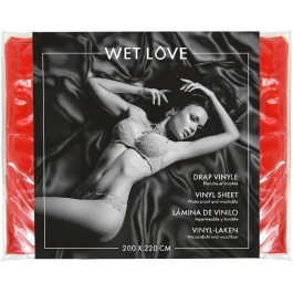   Fetish Tentation Простирадло з вінілу  Wet Love Red 220x200 см (SO8287)