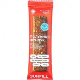 Sunfill Батончик  Полуниця-Фундук фруктовий 35 г (4820211260712)