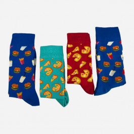   Happy socks Набір чоловічих шкарпеток прикольних високих бавовняних  00-4010*00 41/46 4 пари Кольоровий (2200005