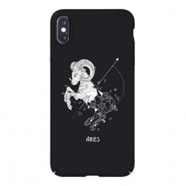   TOTO Full PC Print Case Apple iPhone X/XS #168_Aries Black