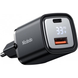   Mcdodo 33W +USB-C PD+QC3.0 LED Black (CH-1701)