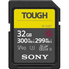   Sony 32 GB SDHC UHS-II U3 V90 TOUGH SF32TG