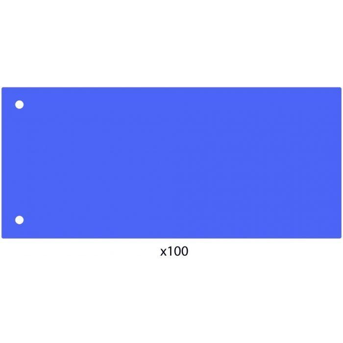 ECONOMIX Роздільник сторінок  240х105 мм , пластик, синій, 100 шт (E30811-02) - зображення 1