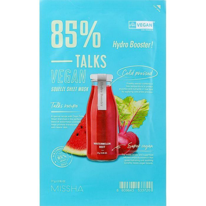 Missha Маска тканевая для лица  Talk Vegan Squeeze Hydro Booster 27 г - зображення 1