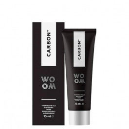   WOOM Carbon+ Toothpaste чорна зубна паста з відбілюючим ефектом 75 мл