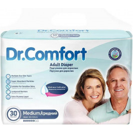   Dr.Comfort Підгузки для дорослих  Medium 85-125 см 6 крапель 30 шт.