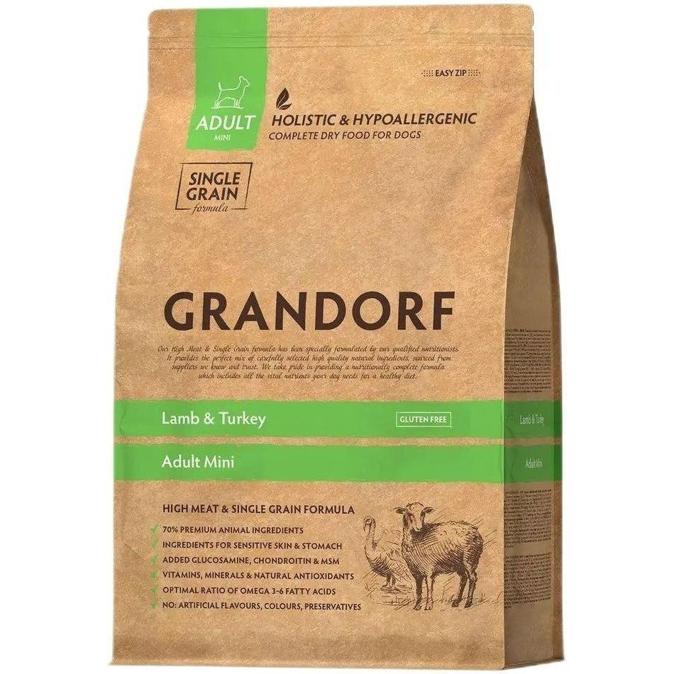 Grandorf Lamb & Brown Rice Adult Mini 1 кг (93101) - зображення 1