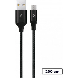   TTEC 2DK21 AlumiCable XL USB 2.0 to Micro USB 2m Black (2DK21S)