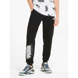   PUMA Спортивні штани чоловічі   Power Logo Sweatpants 84738101 XS Black (4064535765878)