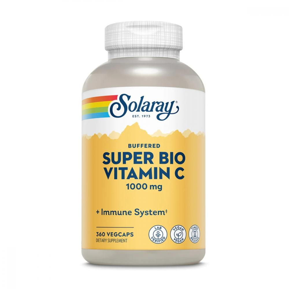 Solaray Super Bio Vitamin C Timed Release, 360 вегакапсул - зображення 1