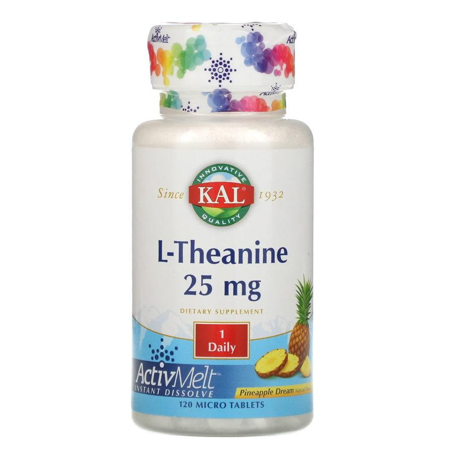 KAL Аминокислота  L-Theanine 25 mg, 120 таблеток - зображення 1