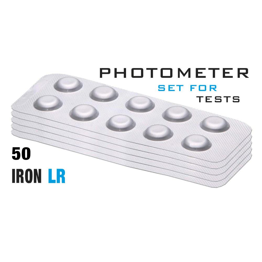  Реагенти Iron LR (Залізо, 0 - 1мг/л) 50 піг/уп. (10 піг/шт) Photometer/Comporator (TbsPILR50) - зображення 1