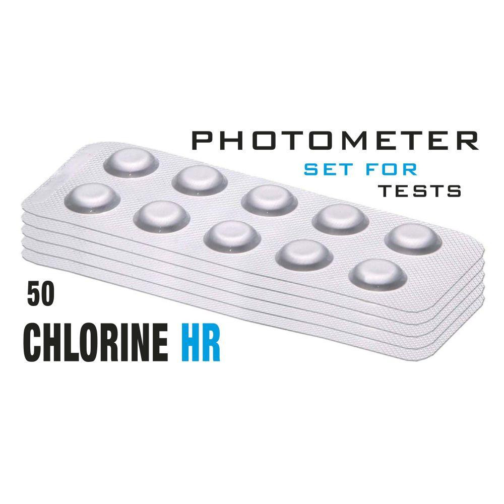  Реагенти Chlorine HR (KI) (Хлор, 10-300 мг/л) (50 піг/уп.) (10 піг/шт) Photometer/Comporator (TbsPCL - зображення 1