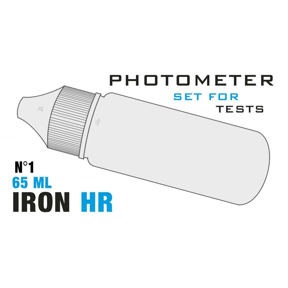  Рідина PL Iron HR 1 (Залізо 0 - 30 мг/л) (162/108 tests) 65мл/уп PrimerLab (PL65lronHR1) - зображення 1