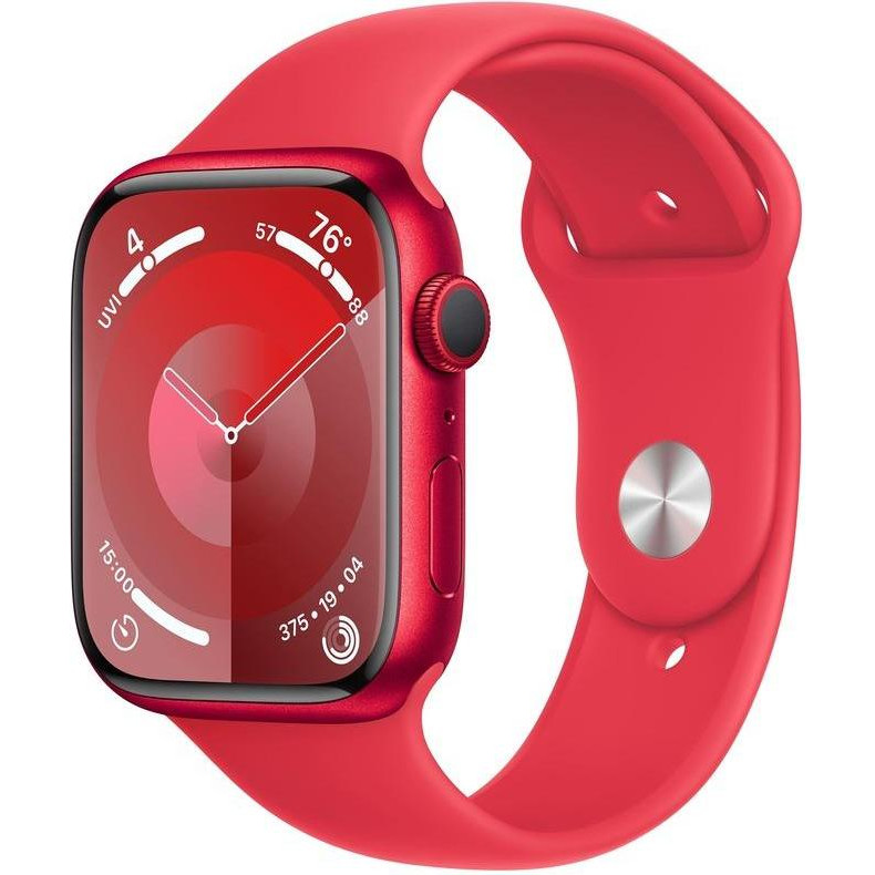 Apple Watch Series 9 GPS + Cellular 45mm PRODUCT RED Alu. Case w. PRODUCT RED S. Band - S/M (MRYE3) - зображення 1