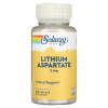 Solaray Літій (Lithium Aspartate) 5 мг 100 капсул - зображення 1