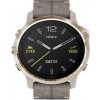 Garmin Fenix 6S Pro Sapphire Light Gold with Shale Grey Leather Band (010-02159-40) - зображення 1