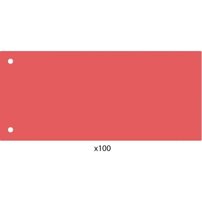 ECONOMIX Роздільник сторінок  240х105 мм , пластик, червоний, 100 шт (E30811-03) - зображення 1
