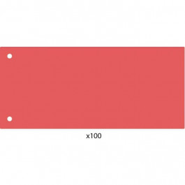   ECONOMIX Роздільник сторінок  240х105 мм , пластик, червоний, 100 шт (E30811-03)