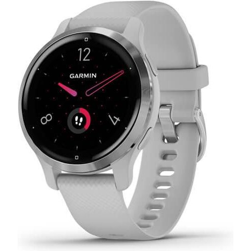 Garmin Venu 2S Silver Stainless Steel Bezel with Mist Gray Case and Silicone Band (010-02429-12/02) - зображення 1