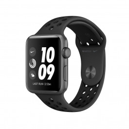   Apple Watch Series 3 Nike+ 42mm GPS Space Gray Aluminum Case with Anthracite/Black Nike Sport Band (MTF42)